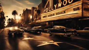 Die Filmindustrie in Hollywood: Glamour und Glanz.