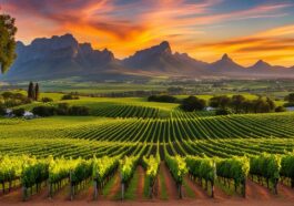 Die malerischen Weinberge von Stellenbosch, Südafrika